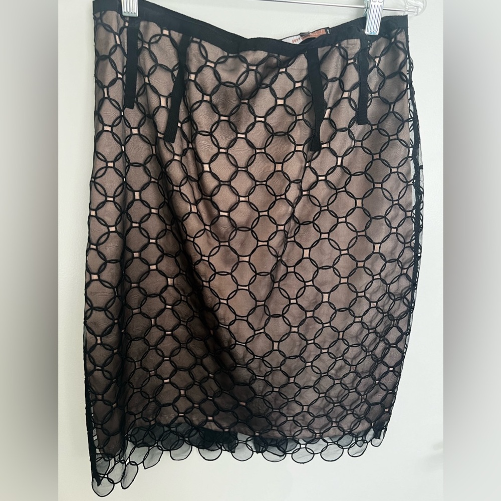 Bcbg silk skirt